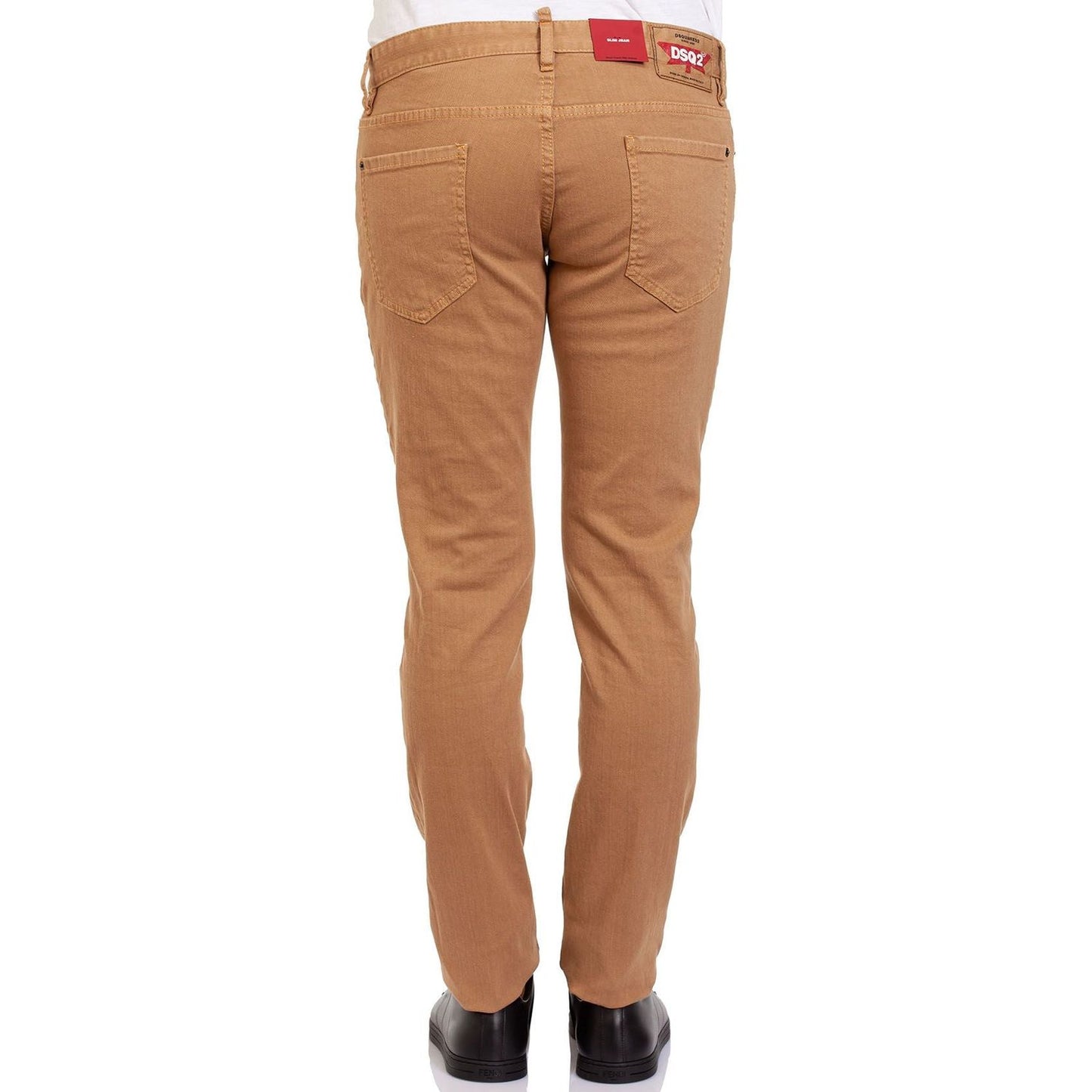 Dsquared² Sleek Brown Denim with Stretch Dsquared²