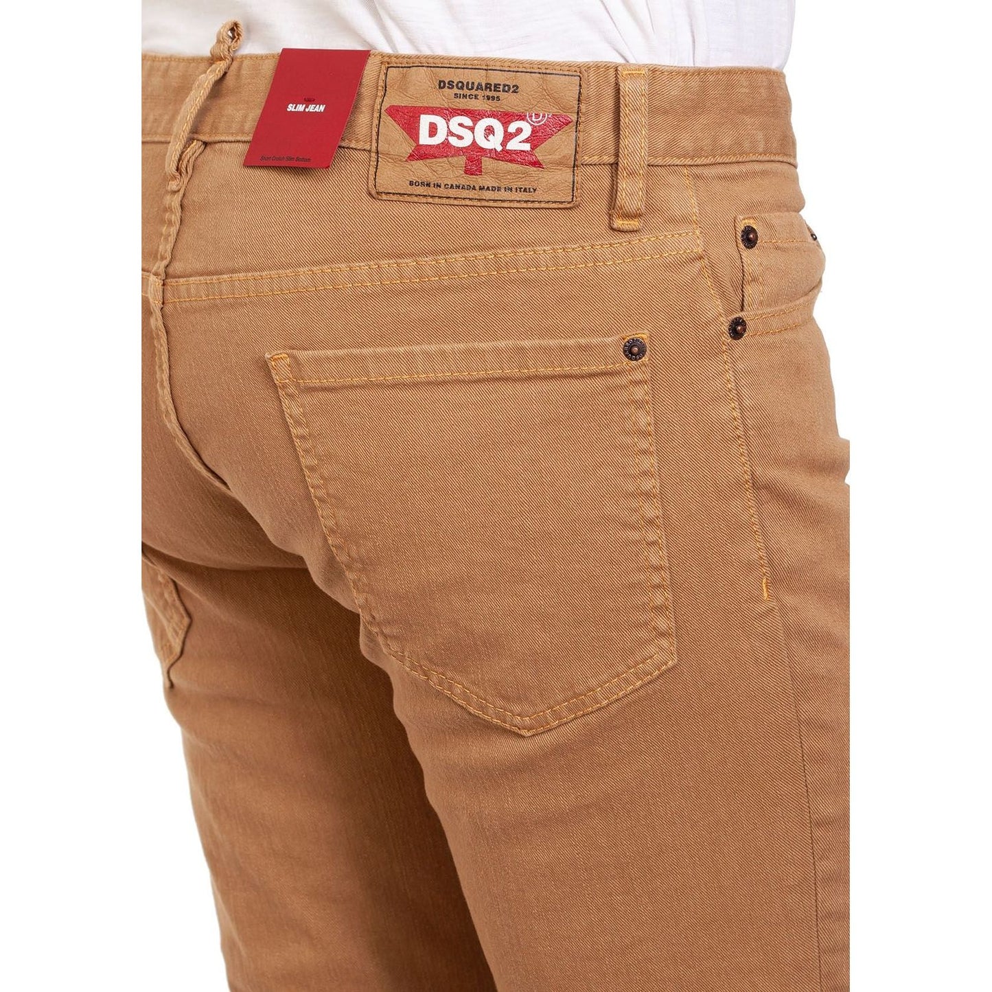 Dsquared² Sleek Brown Denim with Stretch Dsquared²