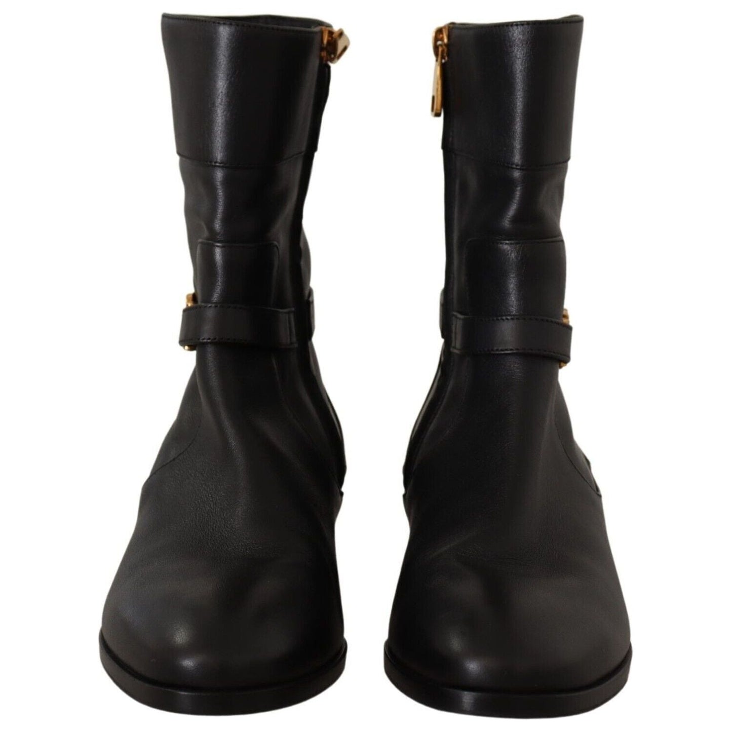 Dolce & Gabbana Elegant Leather Biker Boots Dolce & Gabbana