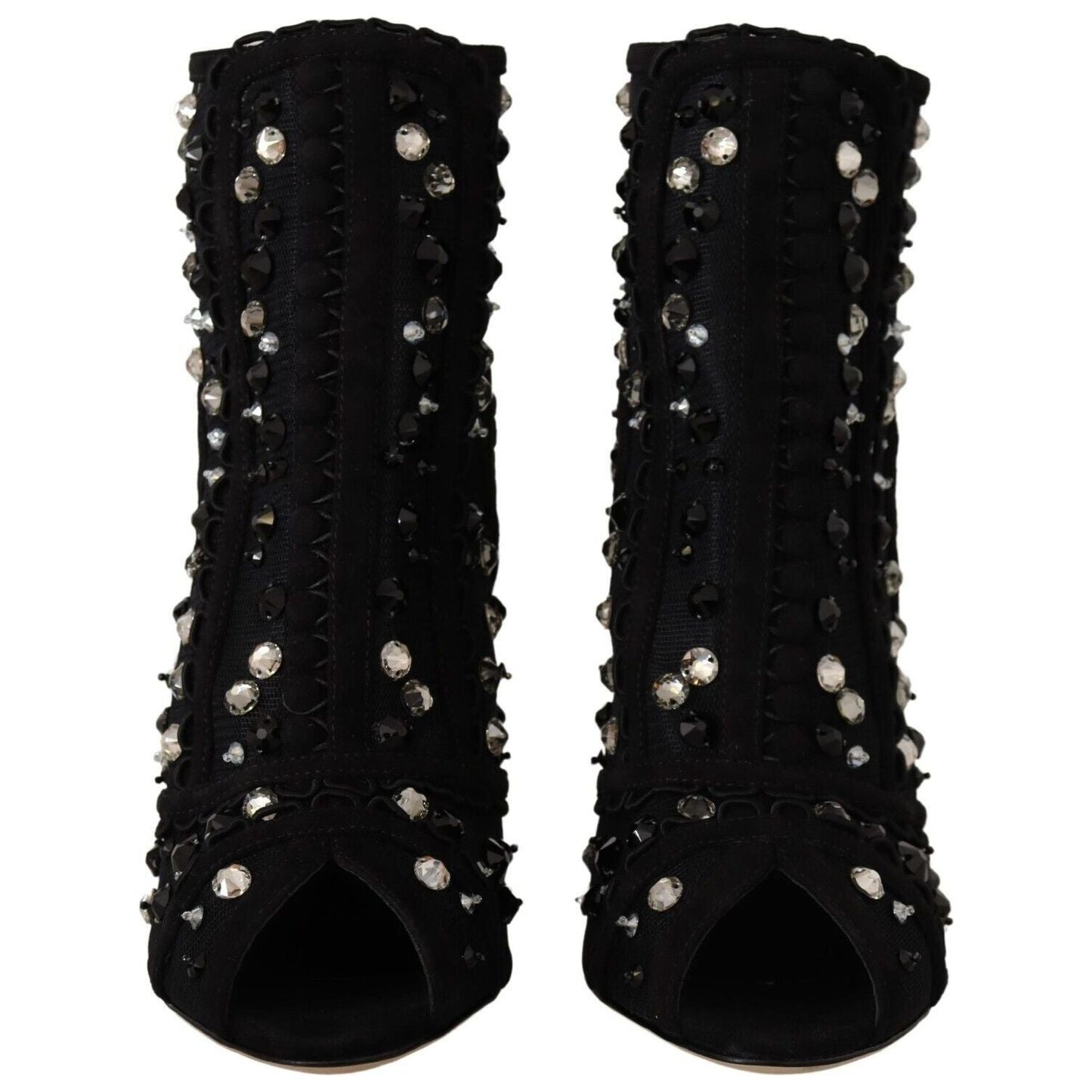 Dolce & Gabbana Embellished Crystal Short Boots Dolce & Gabbana