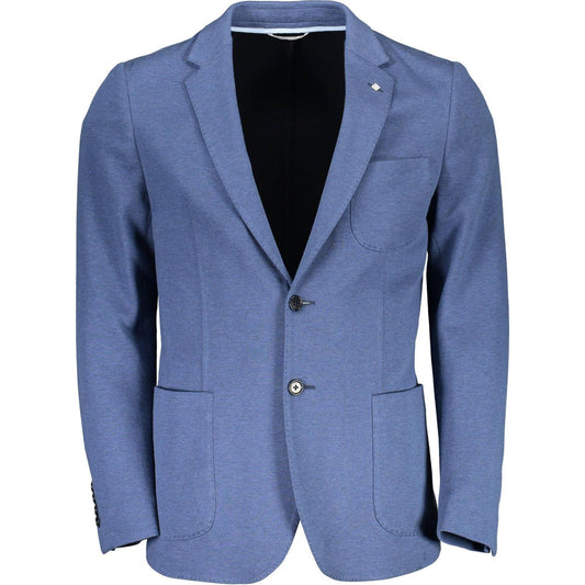 Gant Elegant Cotton Blend Blue Jacket Gant