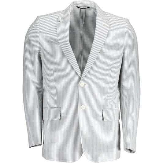 Gant Elegant White Long Sleeve Classic Jacket Gant