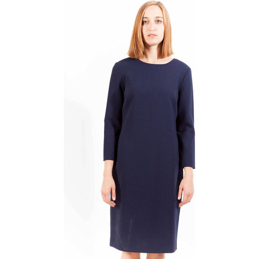 Gant Elegant Blue Short Dress with 3/4 Sleeves Gant