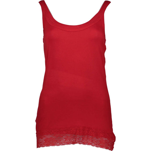 Silvian Heach Red Cotton Women Top Silvian Heach