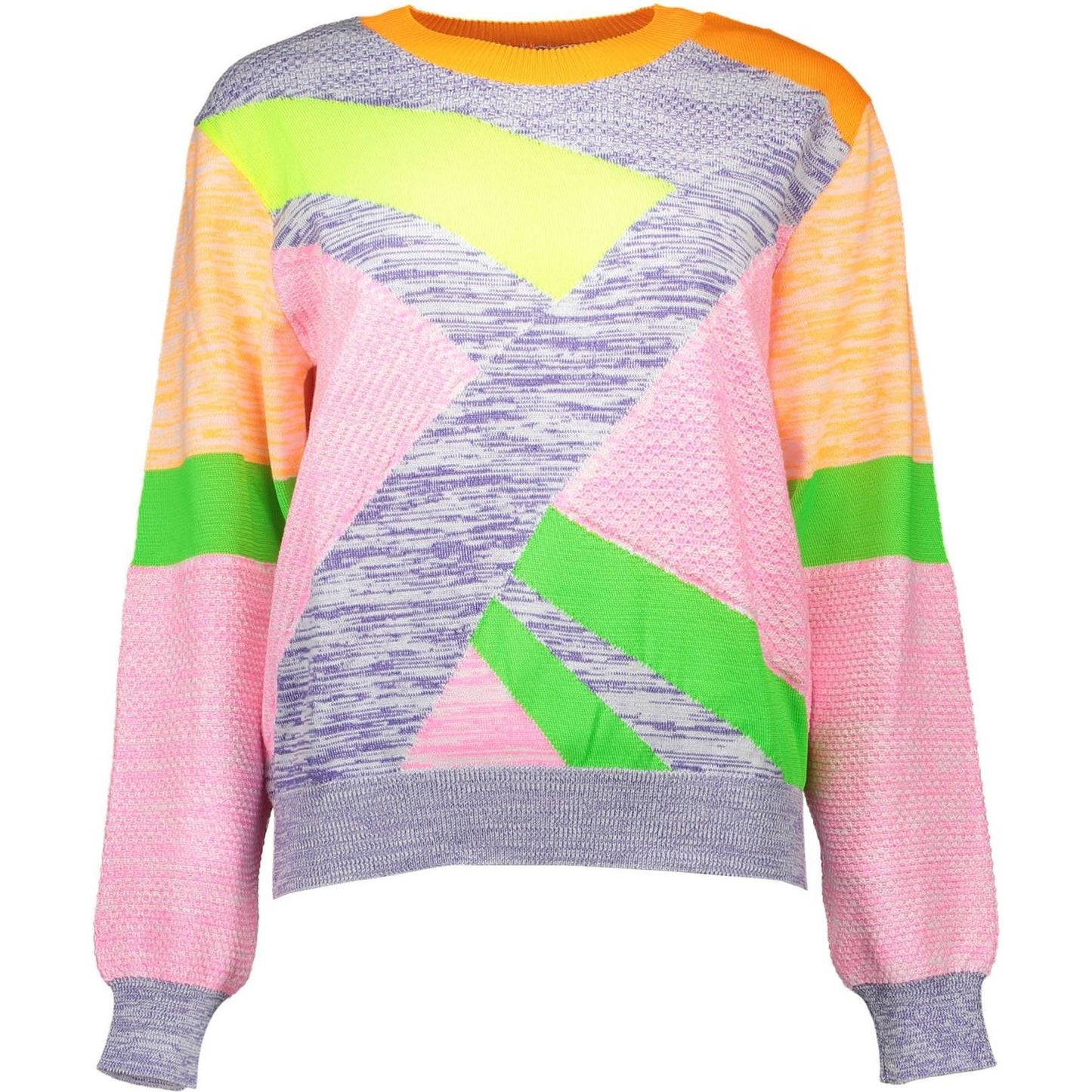 Love Moschino Chic Multicolor Logo Sweater Love Moschino