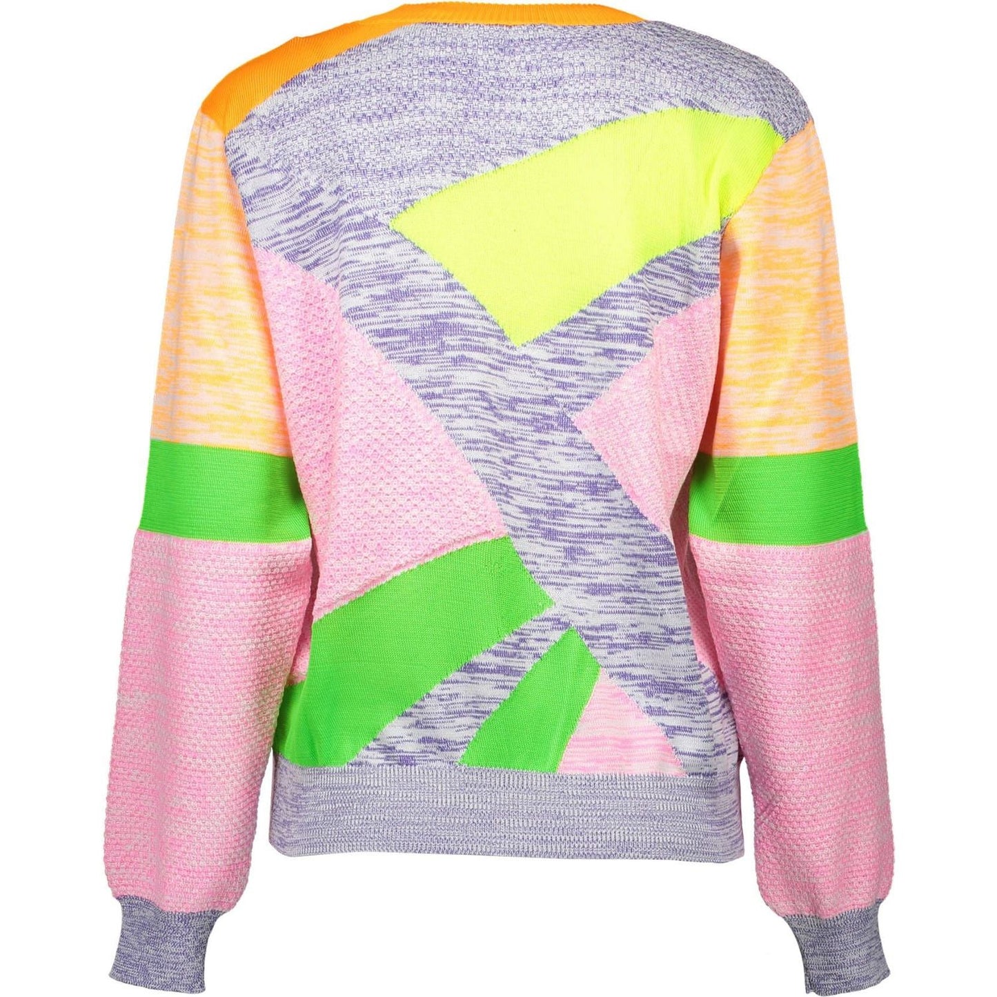 Love Moschino Chic Multicolor Logo Sweater Love Moschino