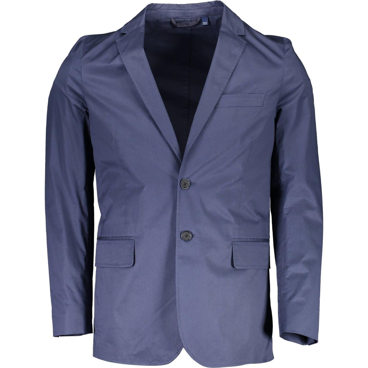 Gant Blue Cotton Men Jacket