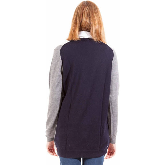 Gant Chic Gray Woolen Long Sleeve Cardigan Gant