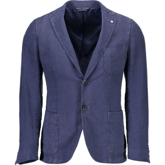 Gant Elegant Linen Classic Jacket - Serene Blue Gant