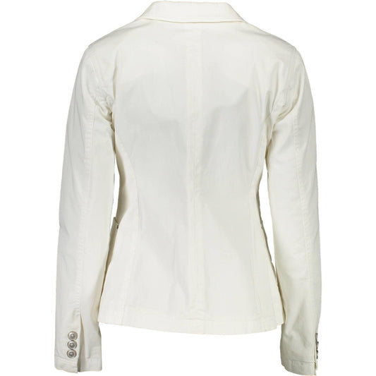 Gant White Cotton Women Jacket Gant