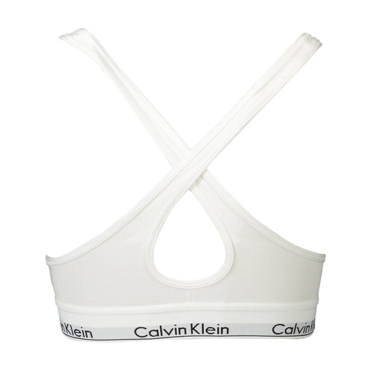 Calvin Klein White Cotton Women Bralette Calvin Klein