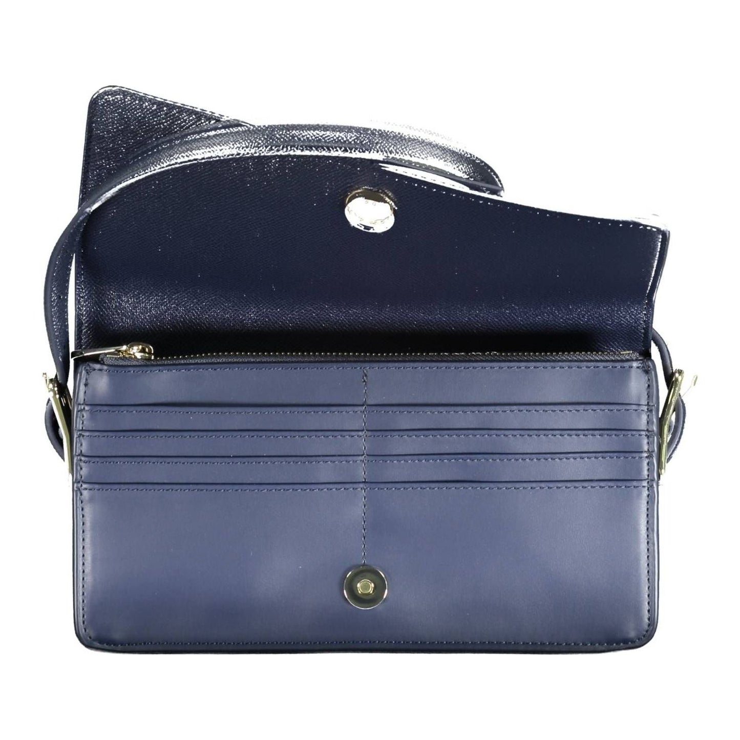 Tommy Hilfiger Chic Blue Polyurethane Shoulder Bag Tommy Hilfiger