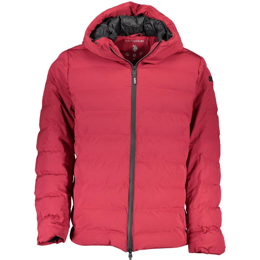 U.S. POLO ASSN. Chic Pink Hooded Jacket with Contrasting Details U.S. POLO ASSN.