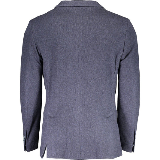 Gant Elegant Blue Classic Long Sleeve Jacket Gant