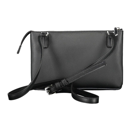 Calvin Klein Sleek Black Dual Compartment Handbag Calvin Klein