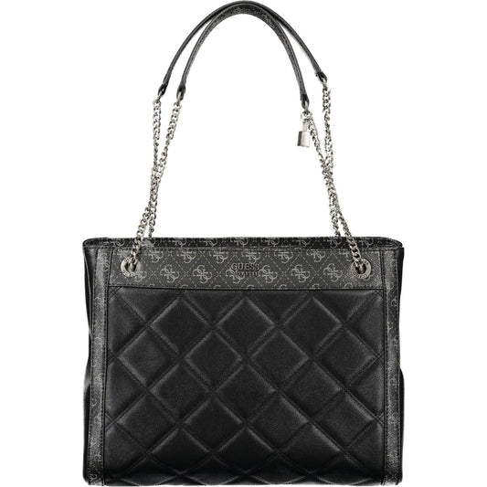 Guess Jeans Elegant Black Multi-Compartment Handbag Guess Jeans