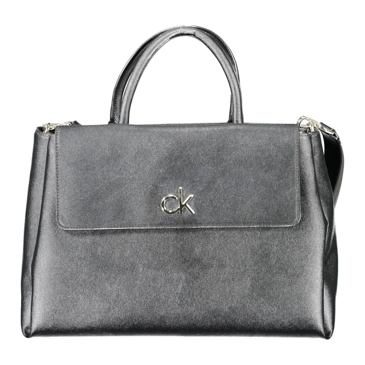 Calvin Klein Elegant Dual-Handle Designer Bag with Logo Calvin Klein