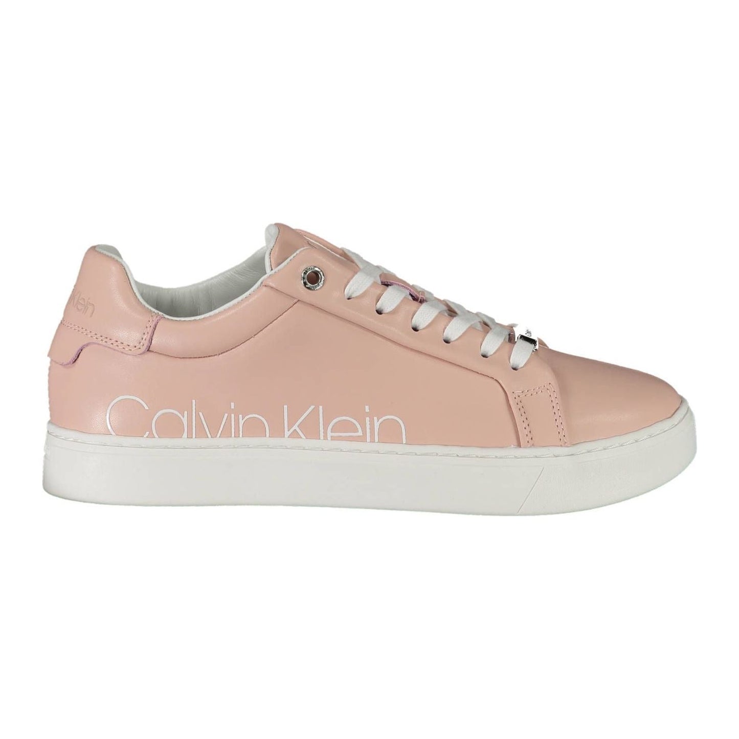 Calvin Klein Chic Pink Lace-up Sneakers with Logo Accents Calvin Klein