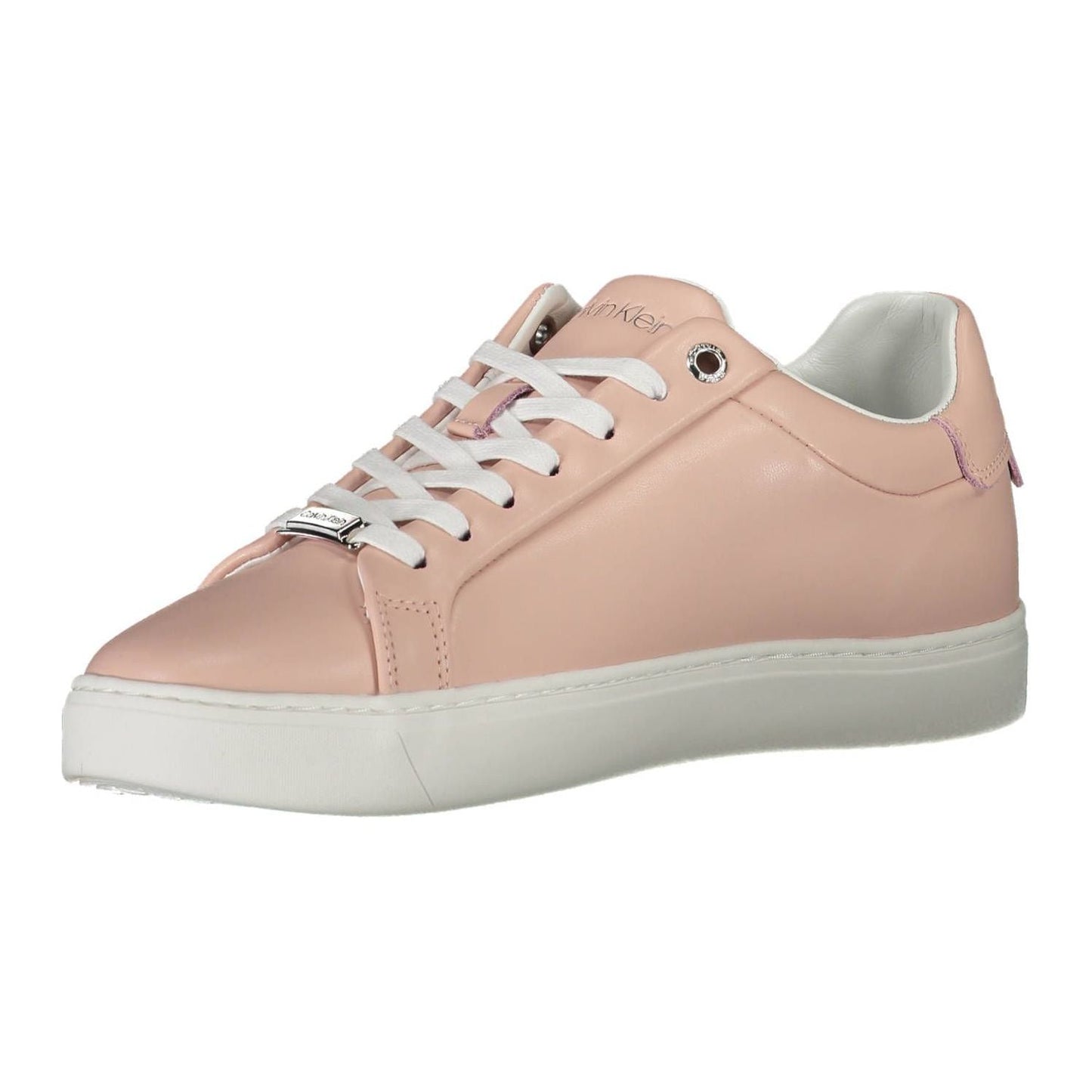 Calvin Klein Chic Pink Lace-up Sneakers with Logo Accents Calvin Klein