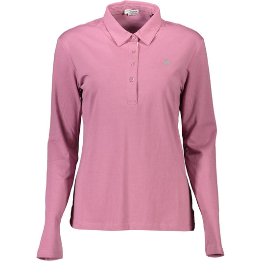 U.S. POLO ASSN. Chic Long-Sleeved Pink Polo for Women U.S. POLO ASSN.