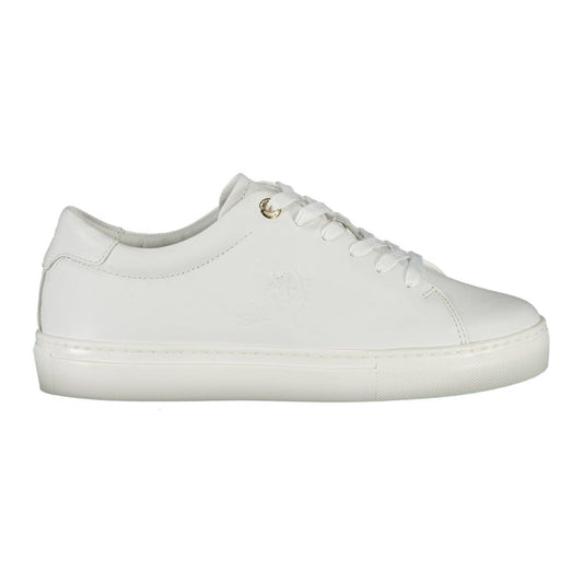 Tommy Hilfiger Sleek White Lace-Up Sneakers Tommy Hilfiger