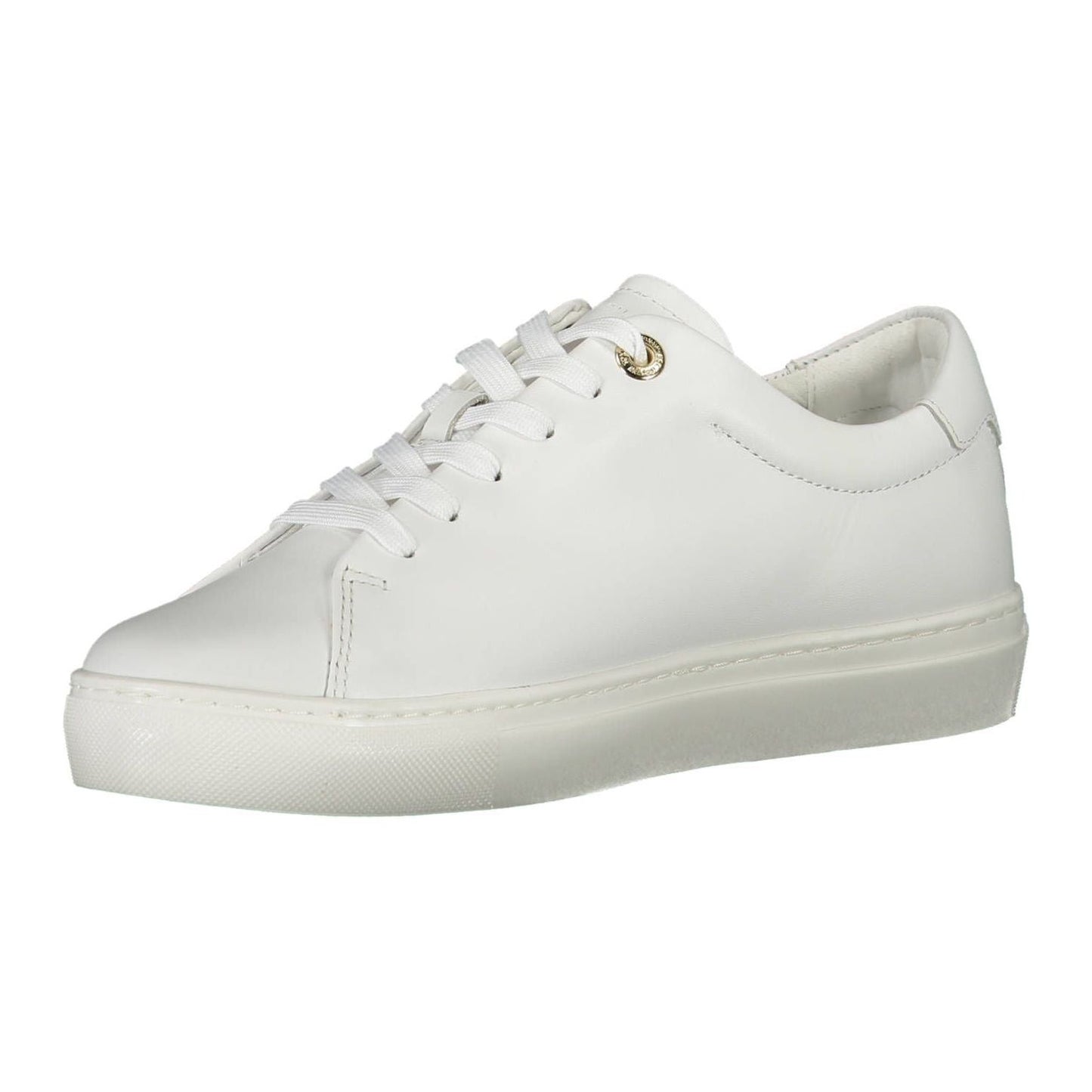 Tommy Hilfiger Sleek White Lace-Up Sneakers Tommy Hilfiger