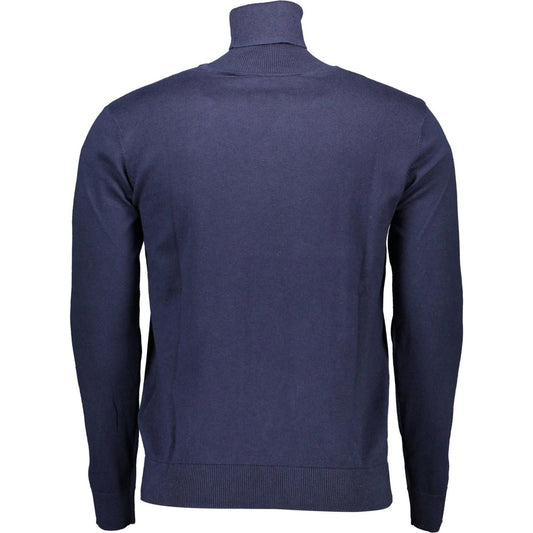 U.S. POLO ASSN. High Collar Embroidered Blue Sweater U.S. POLO ASSN.