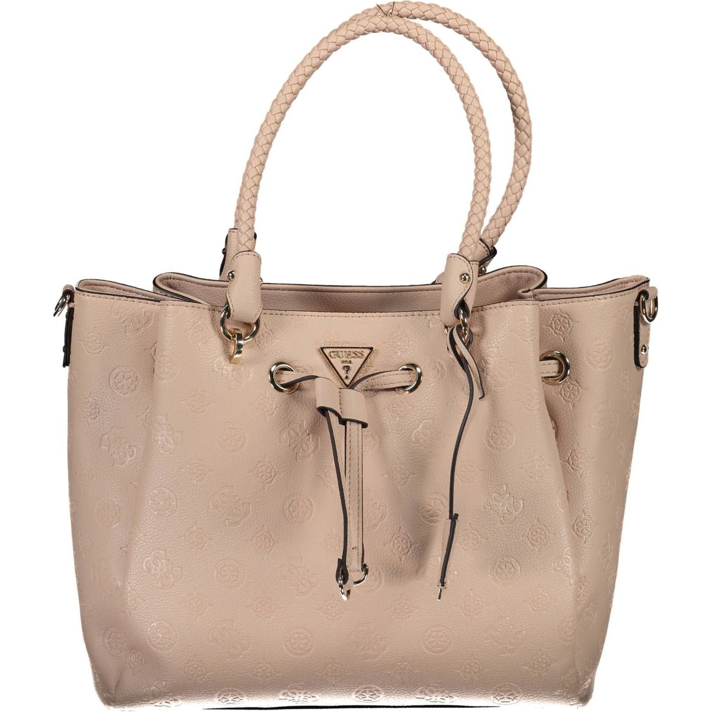 Guess Jeans Chic Pink Drawstring Handbag – Timeless Elegance Guess Jeans