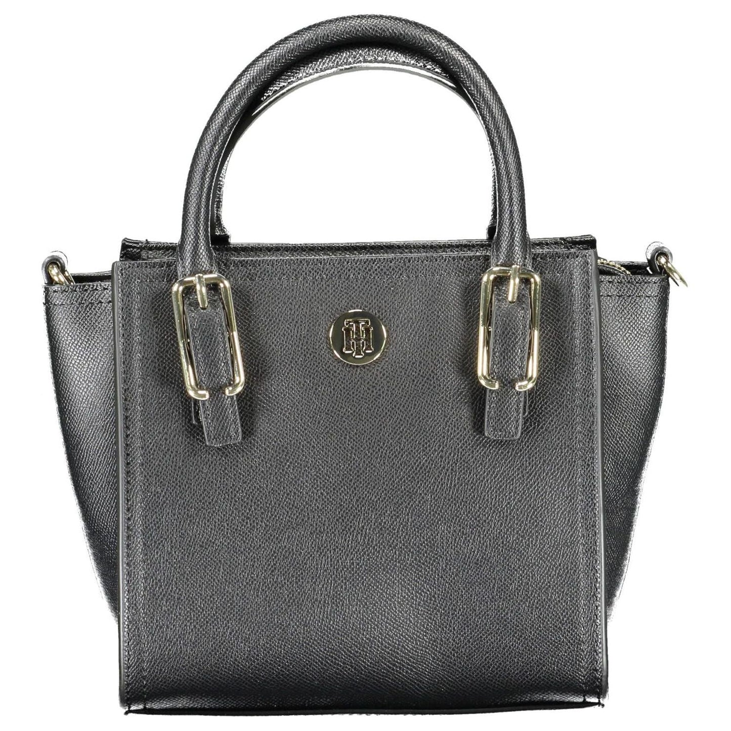 Tommy Hilfiger Elegant Black Shoulder Bag with Contrasting Details Tommy Hilfiger