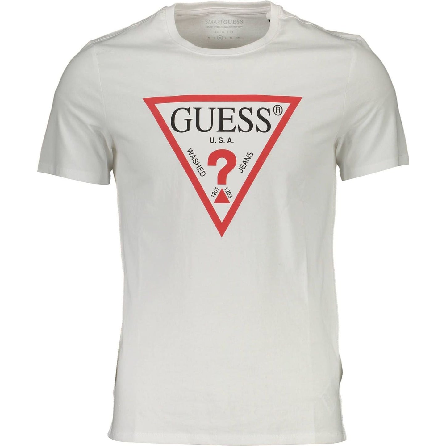 Guess Jeans Sleek Organic Slim-Fit Tee with Logo Guess Jeans