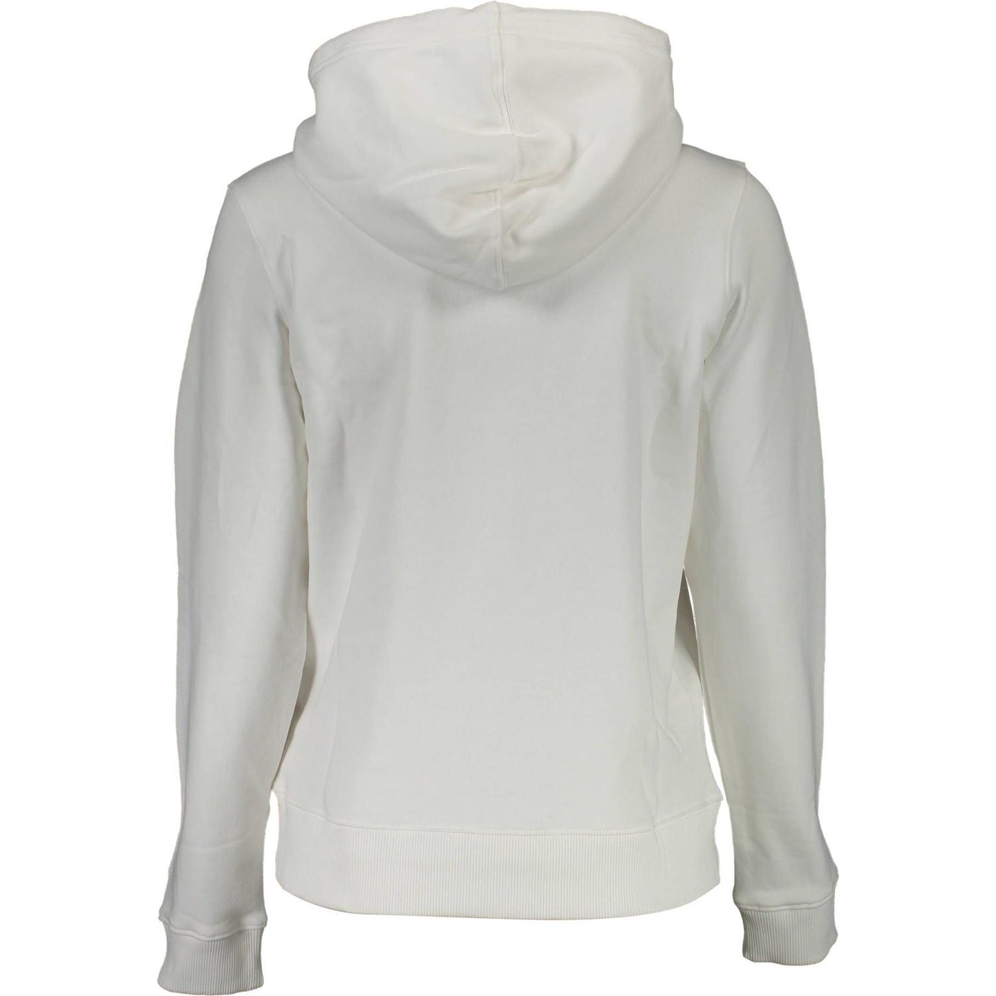 Calvin Klein Elegant White Cotton Hooded Sweatshirt Calvin Klein