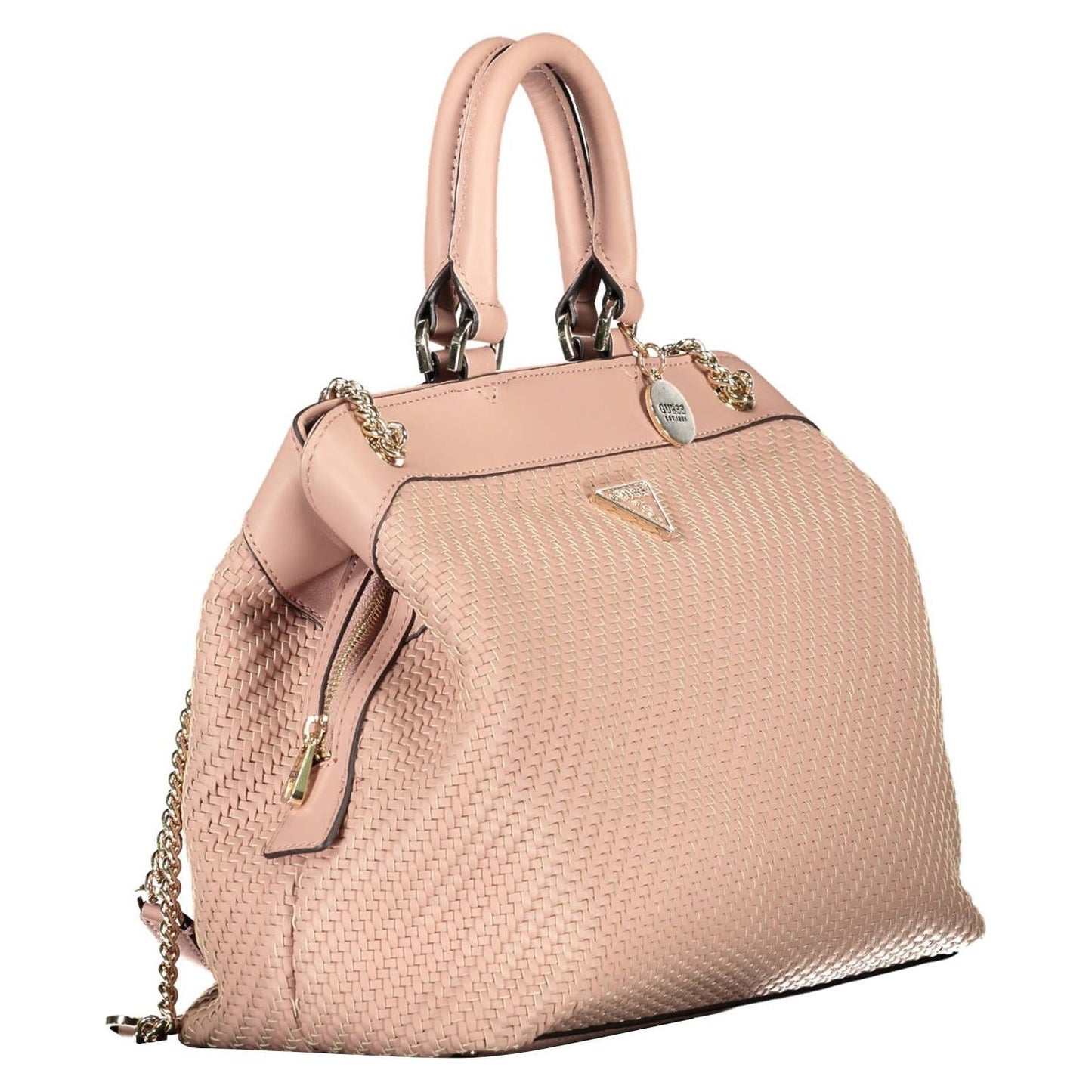 Guess Jeans Chic Pink Chain-Handle Shoulder Bag Guess Jeans