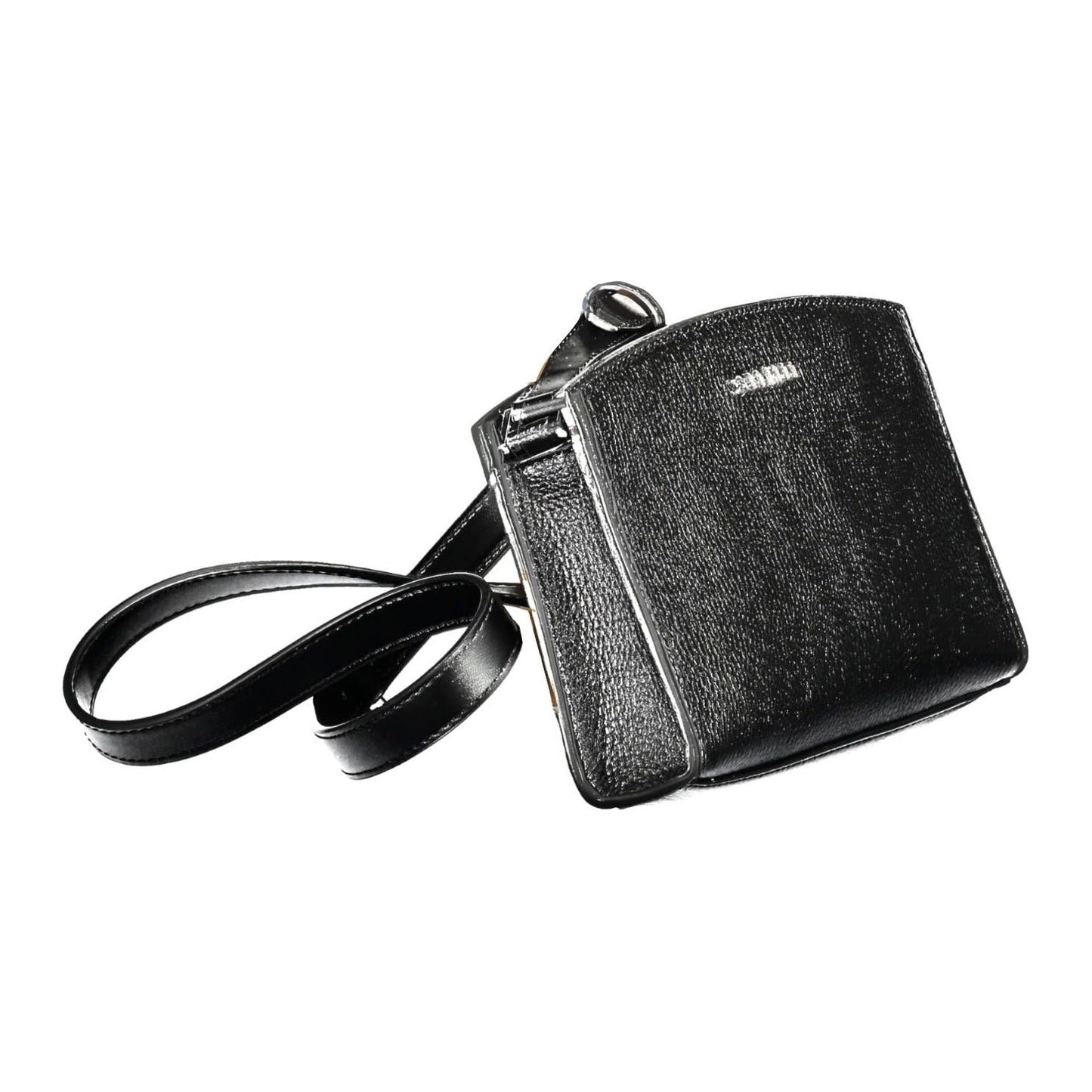 Calvin Klein Sleek Black Shoulder Bag with Chic Logo Calvin Klein