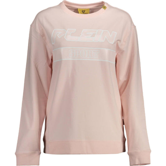 Plein Sport Chic Pink Contrast Detail Sweatshirt Plein Sport