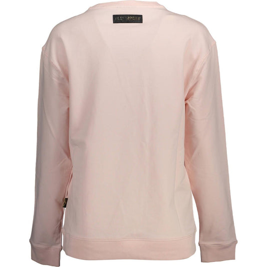 Plein Sport Chic Pink Contrast Detail Sweatshirt Plein Sport