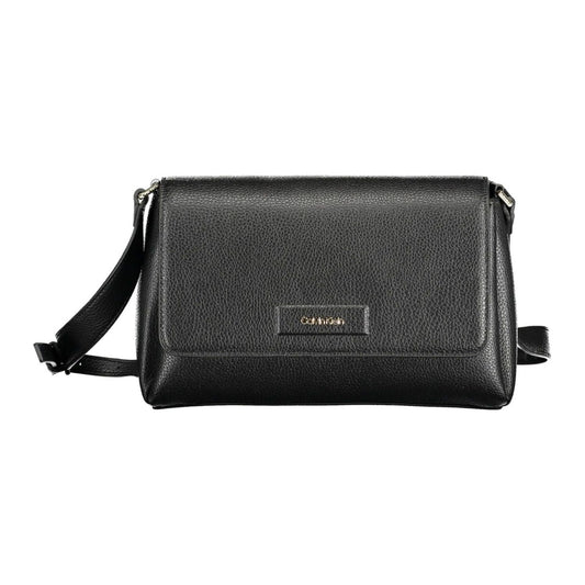 Calvin Klein Elegant Black Shoulder Bag with Logo Detail Calvin Klein