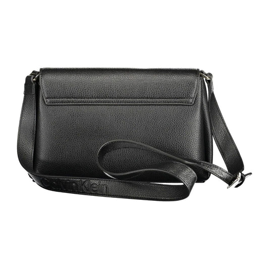 Calvin Klein Elegant Black Shoulder Bag with Logo Detail Calvin Klein