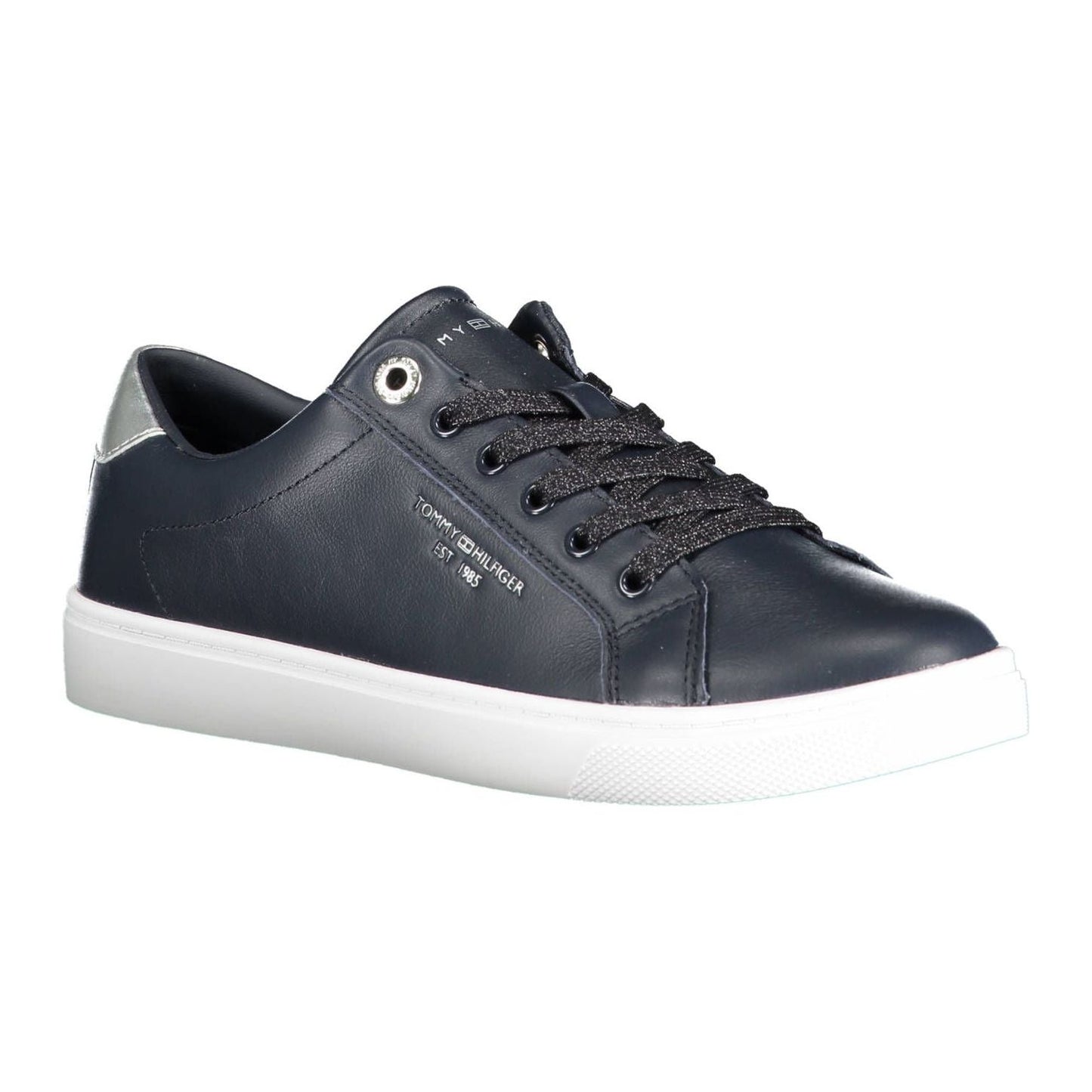 Tommy Hilfiger Blue Leather Women Sneaker Tommy Hilfiger