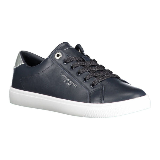 Tommy Hilfiger Chic Blue Contrasting Lace-Up Sneakers Tommy Hilfiger