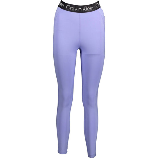 Calvin Klein Purple Cotton Women Legging Calvin Klein