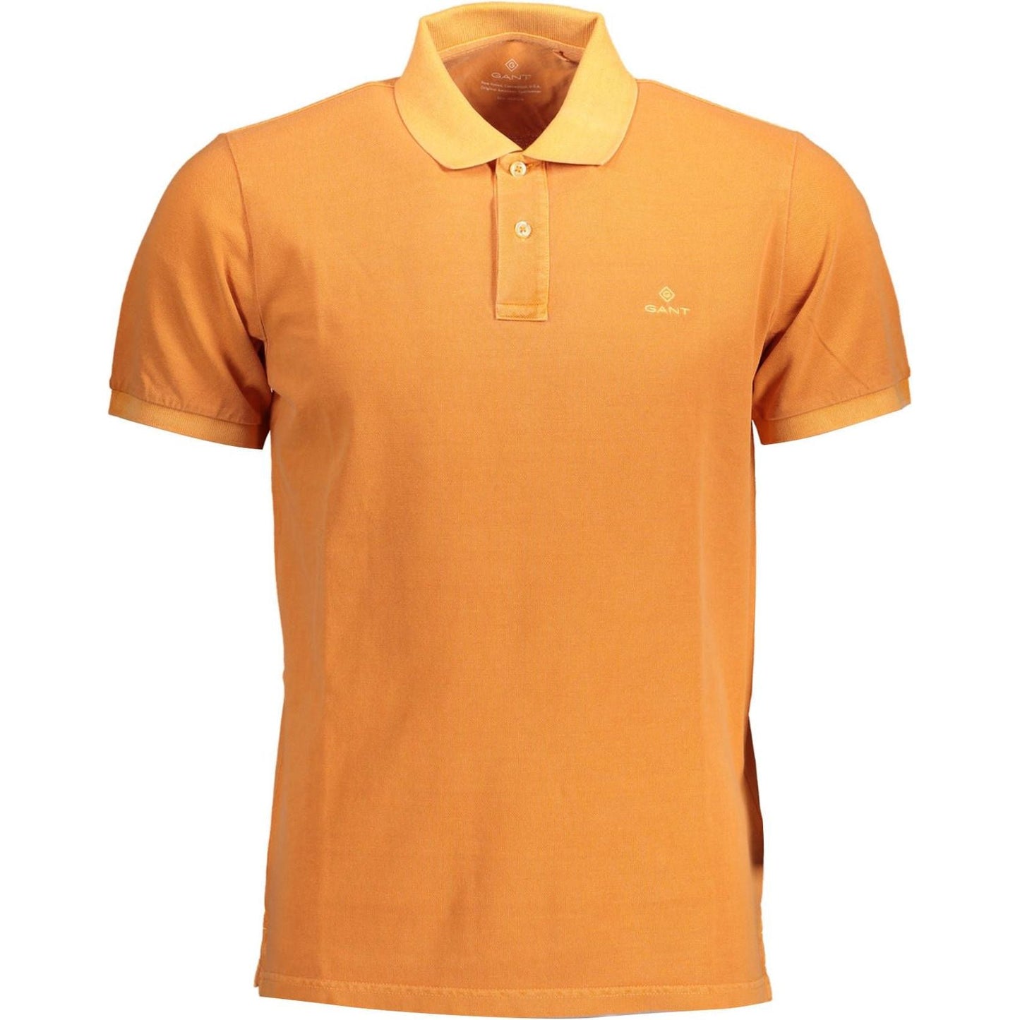 Gant Elegant Short-Sleeved Orange Polo Shirt Gant