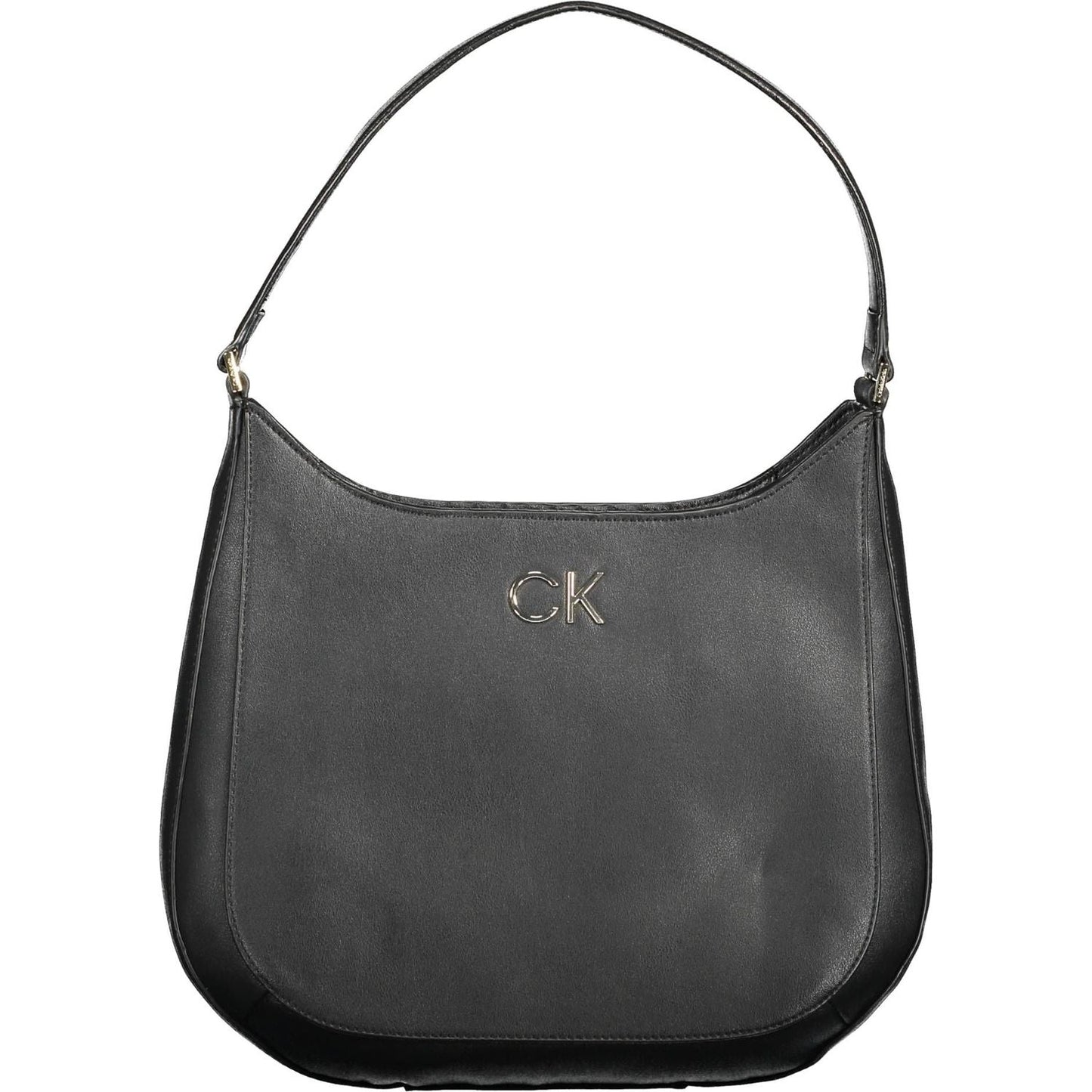 Calvin Klein Elegant Black Shoulder Bag with Zip Closure Calvin Klein