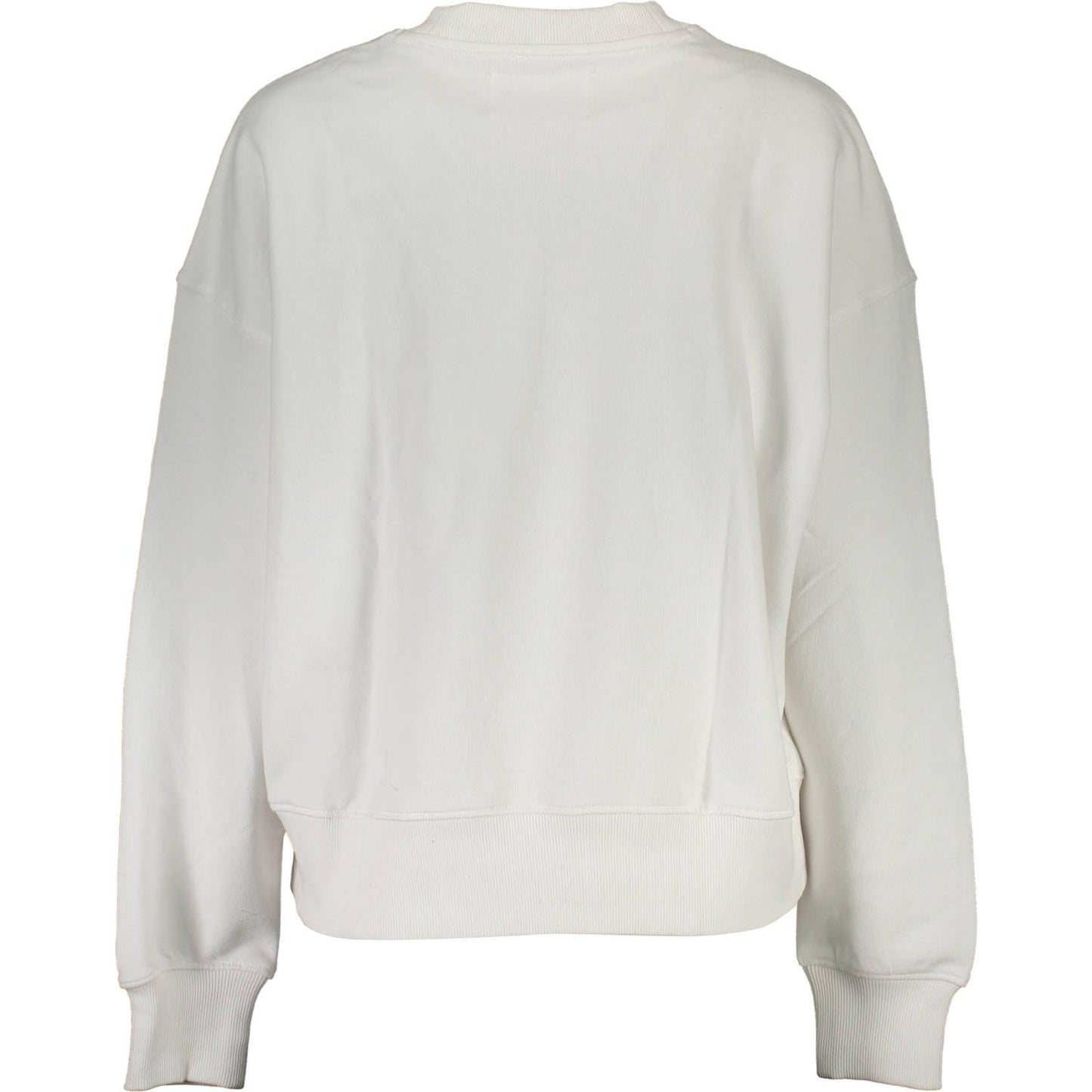 Calvin Klein Chic White Cotton Logo Sweatshirt Calvin Klein