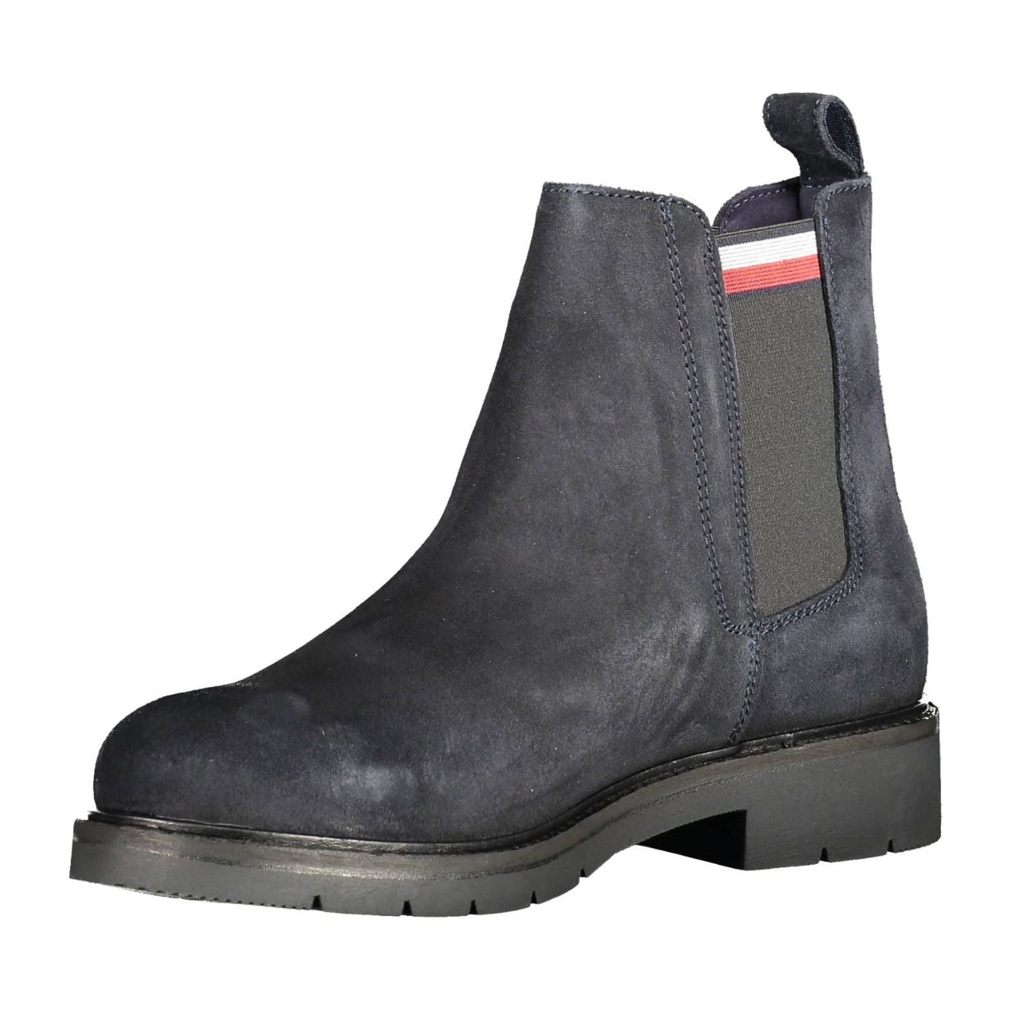 Tommy Hilfiger Chic Blue Ankle Boots with Logo Accent Tommy Hilfiger