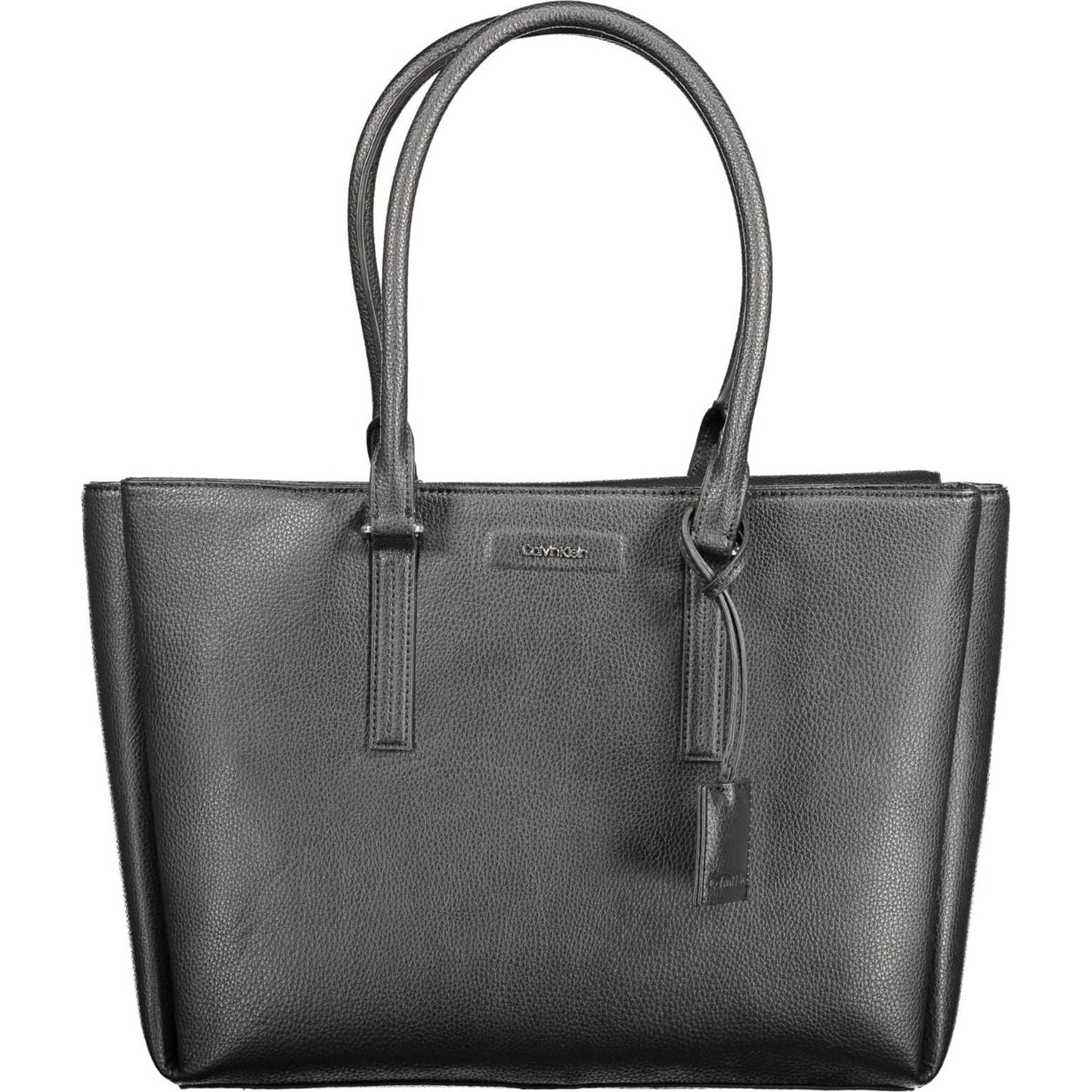 Calvin Klein Elegant Black Shoulder Bag with Triple Compartments Calvin Klein