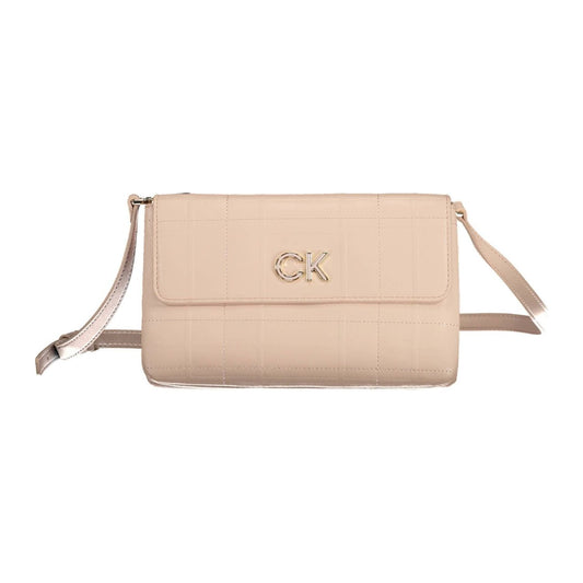 Calvin Klein Elegant Pink Shoulder Bag with Contrasting Details Calvin Klein