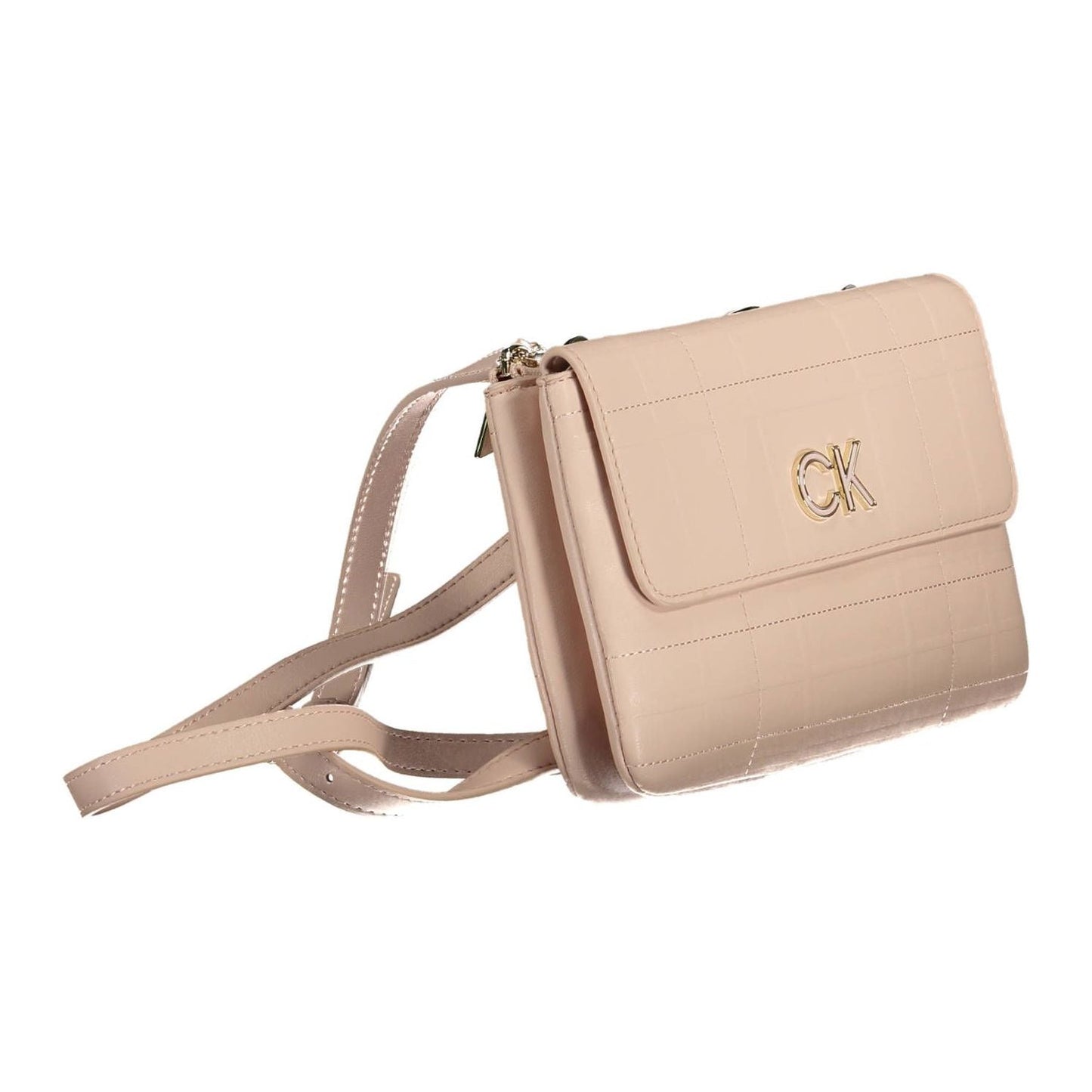 Calvin Klein Elegant Pink Shoulder Bag with Contrasting Details Calvin Klein