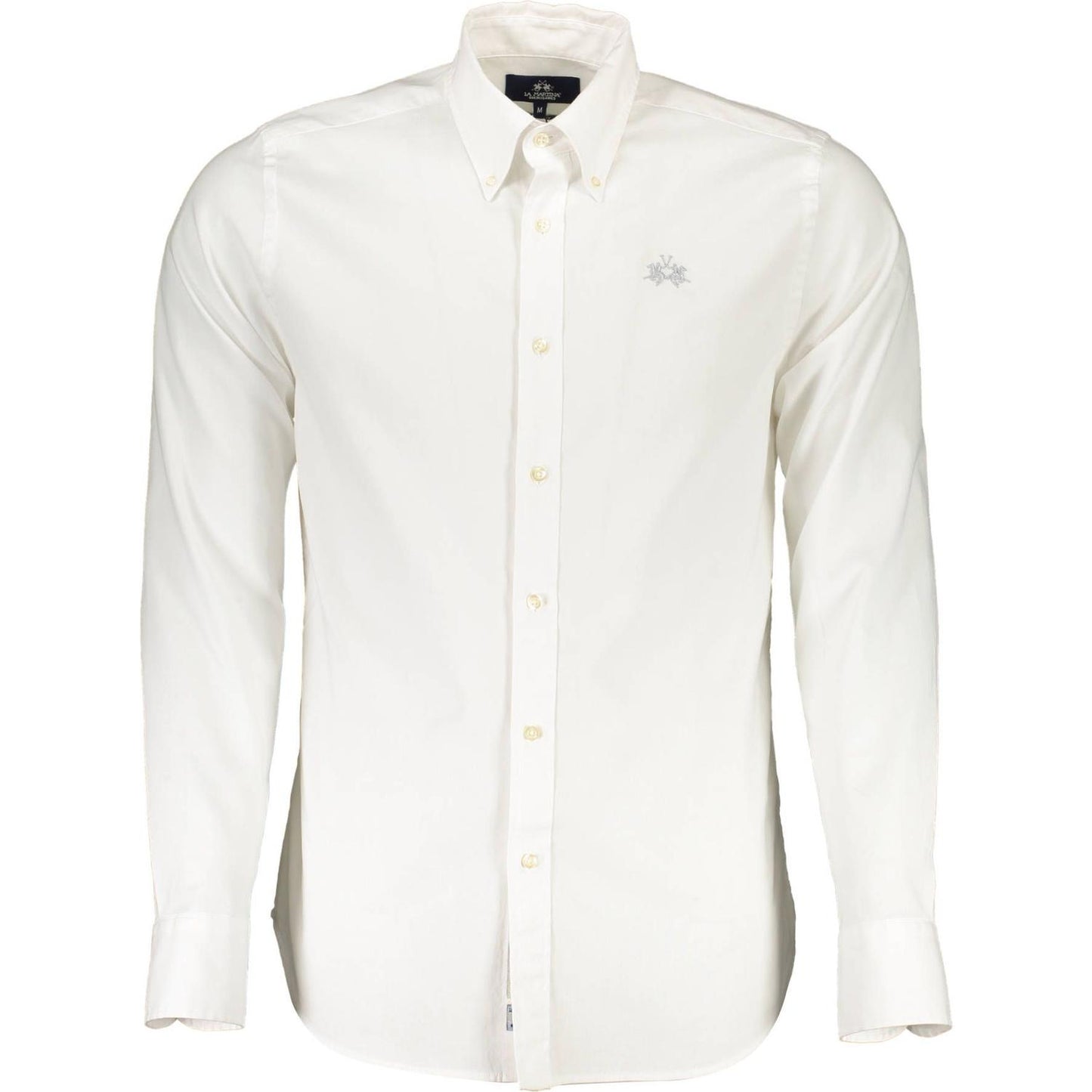 La Martina Slim Fit Embroidered White Shirt La Martina