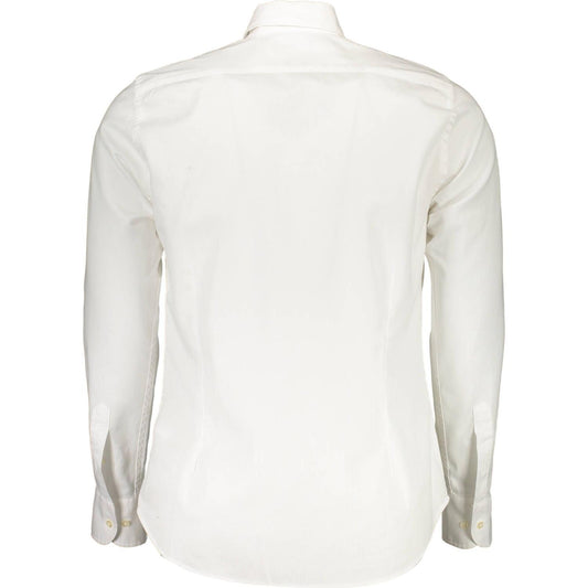 La Martina Slim Fit Embroidered White Shirt La Martina