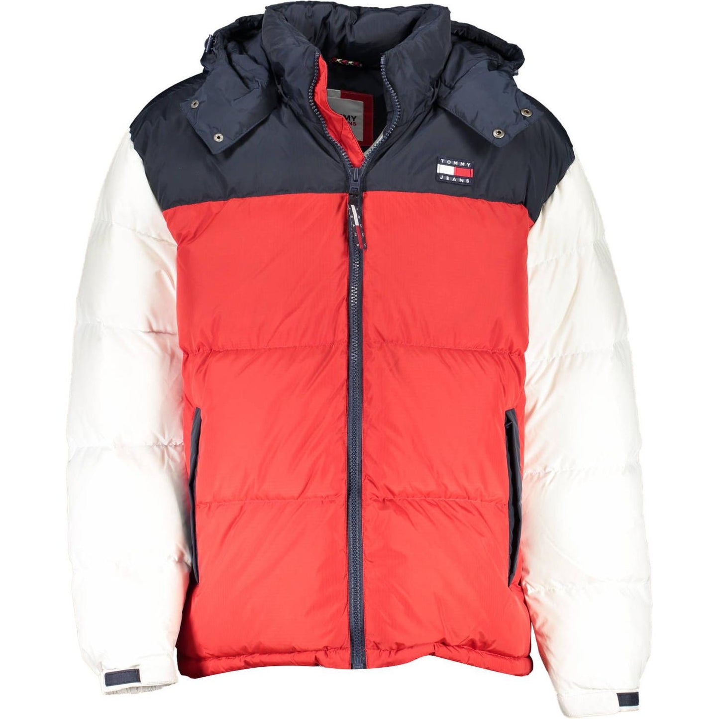 Tommy Hilfiger Elegant Blue Down Jacket with Removable Hood Tommy Hilfiger